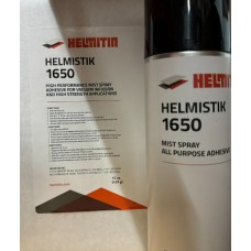 HELMITIN HELMISTIK 1650 HIGH PERFORMANCE SPRAY GRADECONTACT ADHESIVE CANISTER 1650, AEROSOL CAN 15OZ, COST PER CAN, 12 PER CASE