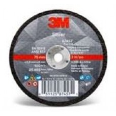 3M™ Silver Cut-Off Wheel,  87464,  T1,  4.5 in x 0.40 in x 7/8 in,  cost per wheel,  50 per box