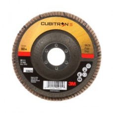 3M™ Cubitron™ II Flap Disc 967A,  T29 4.5 in x 7/8 in 80+ Y-weight,  10 per case