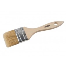 PAINT BRUSH •BRUSH WIDTH: 1'•HANDLE MATERIAL: WOOD•FILAMENT MATERIAL: WHITE CHINA•BRUSH THICKNESS: 3/8'',  COST PER EACH