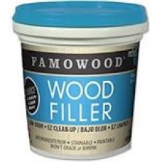 FAMOWOOD SURF PUTTY CHERRY/MAGHONEY,  1/4 PINT,  cost each